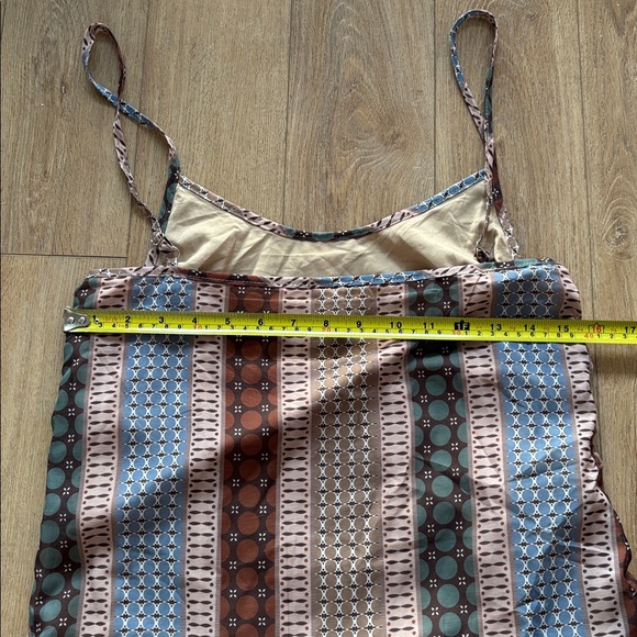 Boho Print Ruffle Hem Mini Dress - Picture 17 of 17